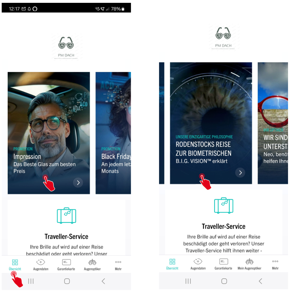 Datenbereich Übersicht 